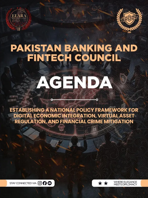 Pakistan Banking and Fintech Council agenda poster