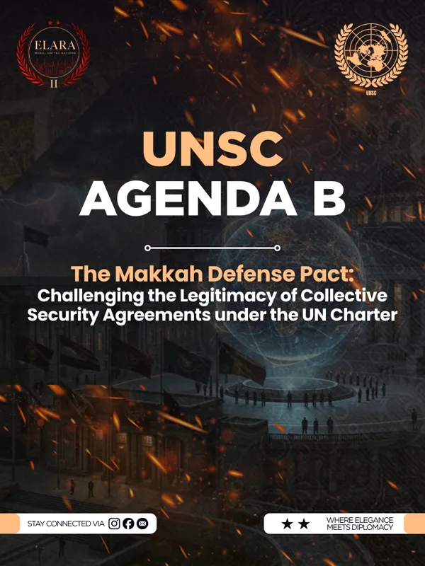 UNSC Agenda B agenda poster