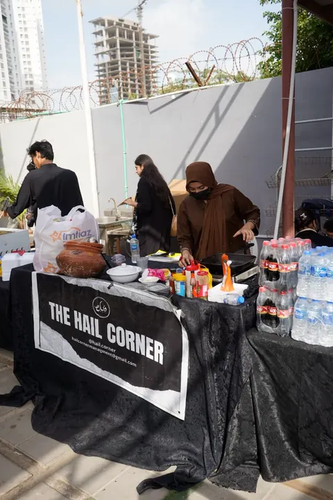The Hail Corner food stall at ELARA MUN I